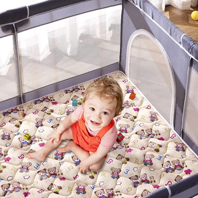 Baby Play Mat - 6ft X 4ft,Premium Thicker Foam One-Piece Crawling Mat, Machine Washable, Extra Large Anti-Slip Activity Playmat for Babies, Toddlers & Infants