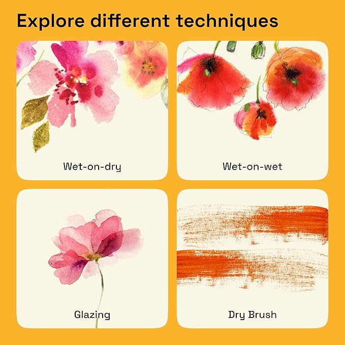 ARTISTRO Professional Metallic Watercolor Paint Set for Adults - 12 Pigment-Rich Metallic Colors, XL Pans, ASTM-I Lightfastness, High Tinting Strength Watercolor Set for Professionals made by professionals