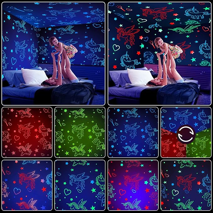 YACHANCE Unicorn Gifts Toys for 1-12 Year Old Girls.Unicorn Night Light Projector for Girls.Kids White Noise Machine with Baby Night Light.Unicorn Bedroom Decor for Girls.Sound Machine with 29 Sounds