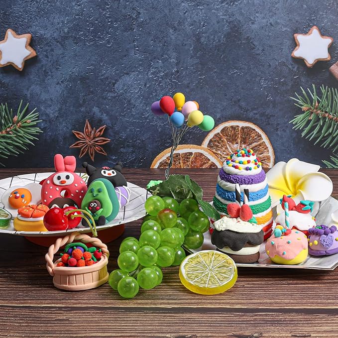 CiaraQ Modeling Clay Kit - 50 Colors Air Dry Clay with Sculpting Tools, Ideal for Crafting, DIY Projects. Easter/Halloween/Christmas Gifts