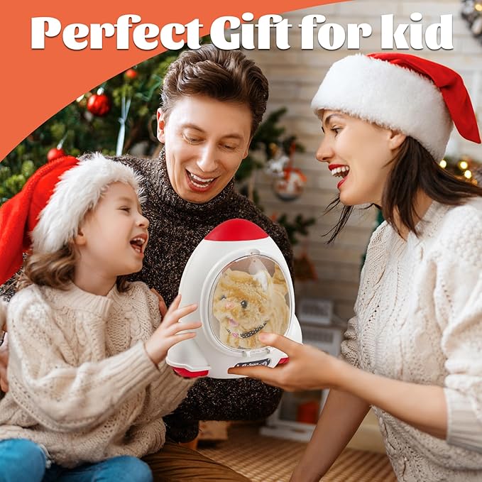 Walking Cat Toy for Kids with Backpack,Electronic Pet Puppy W/Walking&Barking,Interactive Plush Stuffed Toys,Puppy Pet Care Gifts for Girls Boys Toddlers 3 4 5 Year Old Boys