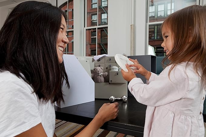 Savor | The Original Deluxe Baby Keepsake Box | Fabric Bound Acid-Free Modern Gender-Neutral Newborn Keepsake and Memory Organizer with Labels |for Pregnancy, Mother’s Day, Baby Shower, New Baby