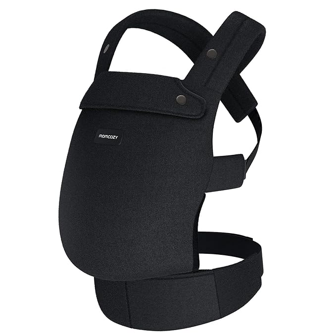 Momcozy Baby Carrier - Ergonomic, Cozy and Lightweight Carrier for 3-24 Months, Effortless to Put On, Ideal for Hands-Free Parenting, Enhanced Lumbar Support, Purehug for Infant to Toddler, Black