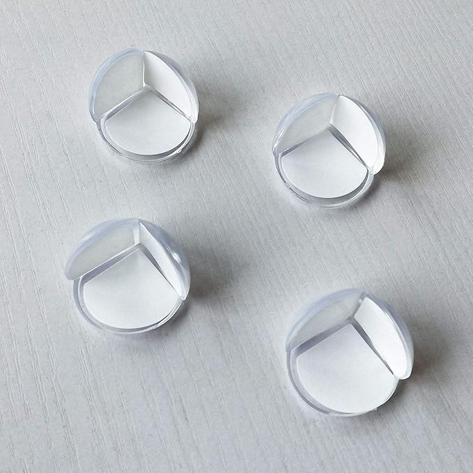 Clear Corner Protectors for Baby Safety, Transparent Furniture Edge Guards, Cushioned Protection for Tables, Soft Bumpers (12)