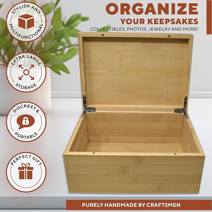 Witchy Gifts for Women - Personalized Crystal Stone Storage, Witchcraft Altar Box for Witchy Items, Pagan Spiritual Esoteric Gifts, Oracle Card Holder, Wiccan Box for Witch Essentials, 11x8x4,75 in