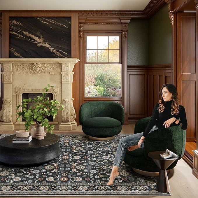 Washable Small Area Rugs for Kitchen: Door Mat Indoor Entrance 2x3 Throw Rug Stain Resistant Non-Slip Low Pile Soft Carpets for Entryway Front Door Indoor Entrance Entry Bedroom