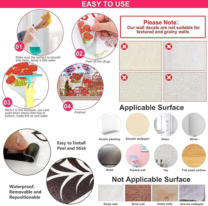 Alphabet Train Color Learning Educational Wall Decals Peel and Stick Cute Animal Wall Stickers for Educational Classroom Kids Playroom Bedroom Decorations (Train Numbers Reverse)