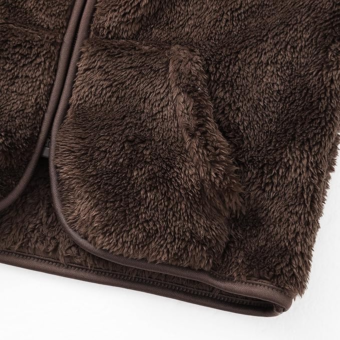 Baby Boys Girls Fleece Vest Zip Up Cute Bear Jackets Fuzzy Fall Winter Warm Clothes Newborn Outwear for Toddler Infant