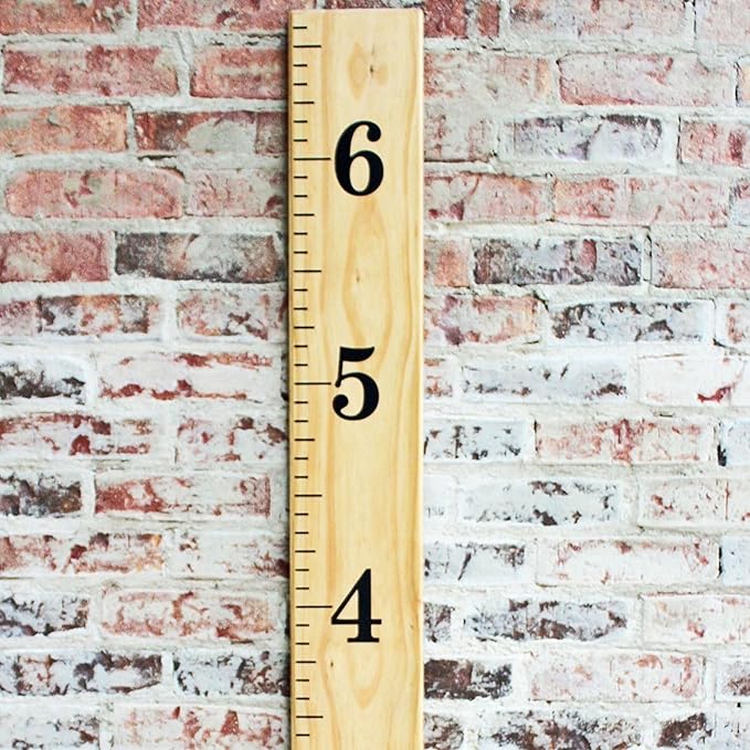 Little Acorns DIY Vinyl Growth Chart Ruler Decal Kit, Jumbo Numbers