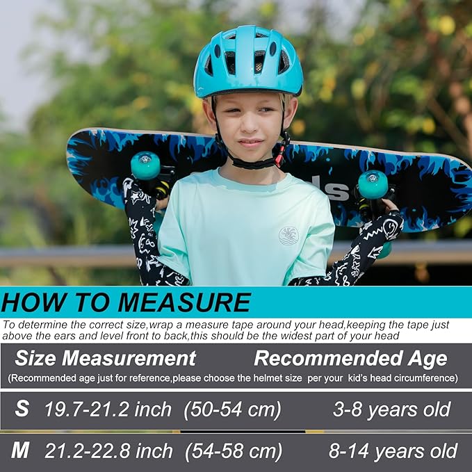 Kids Bike Helmet,2 Sizes Adjustable for Youth Child Boys & Girls Ages 3-5-8-14,Ventilation and Multi-Sport for Bicycle Scooter Skate