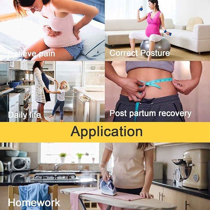 URSEXYLY Maternity Support Belt Postpartum Waist Trainer Shapewear Recovery Waist Cincher Beige