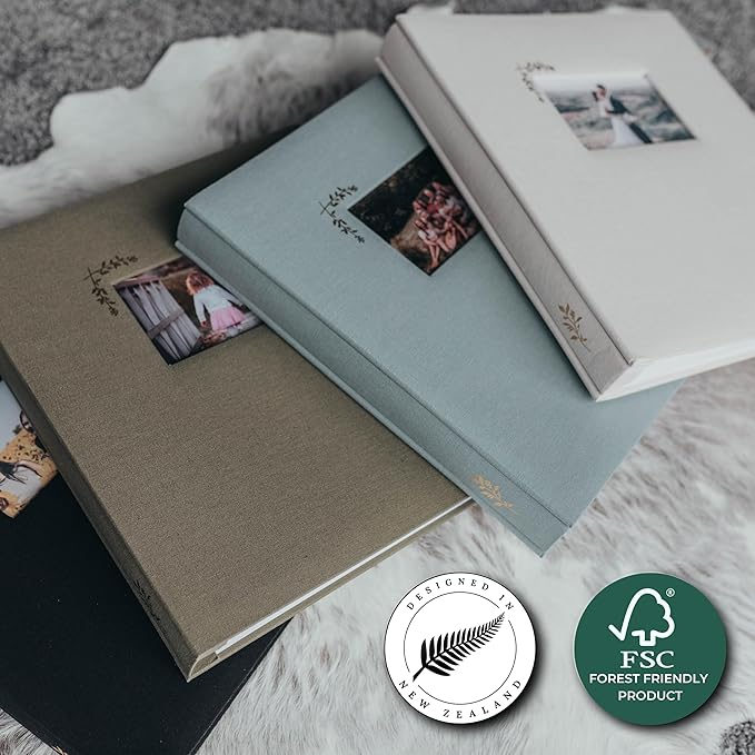 Premium Scrapbook Album – Acid-Free Photo Album with Writing Space – 100 Pages for Size 4x6 – Holds 500 Photos – Wedding, Baby, Travel & Family Memories