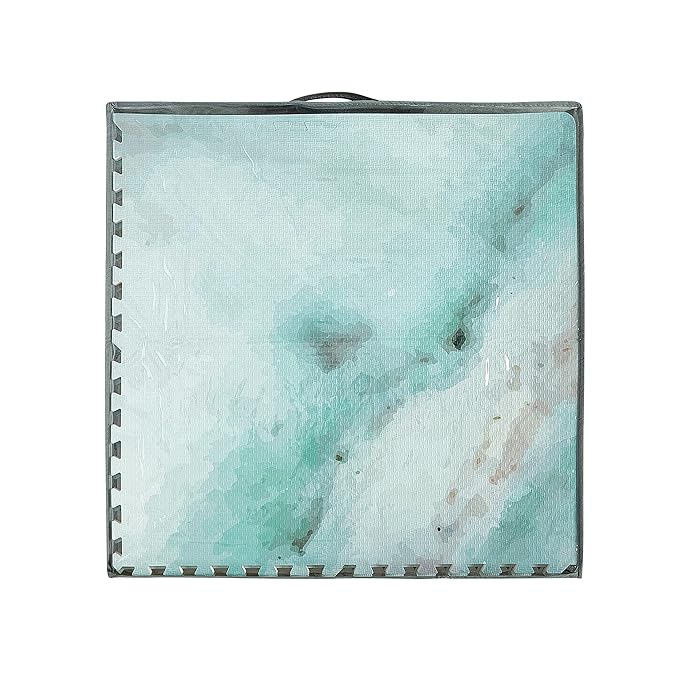 Yay Mats Stylish Extra Large Baby Play Mat. Soft, Thick, Non-Toxic Foam Covers 6 ft x 4 ft. Expandable Tiles with Edges Infants and Kids Playmat Tummy Time Mat (Elle Marble)