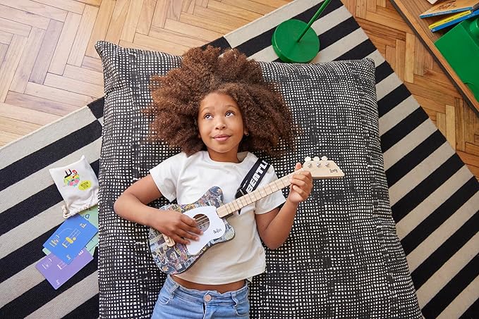 Beatles + Loog Mini Acoustic Guitar for Kids Toddler Children Ages 3+ (Anthology)