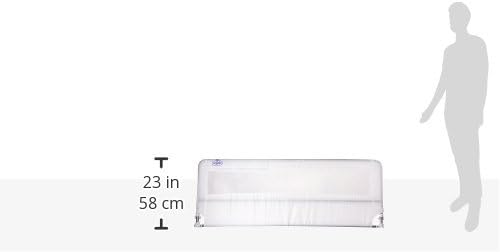 Regalo Hideaway 54-Inch Extra Long Bed Rail Guard, with Reinforced Anchor Safety System, 54” L x 20” H, For ages 2 - 5 years