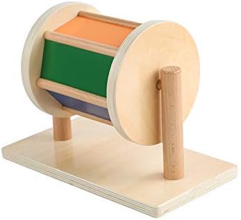 Adena Montessori Full-Size Spinning Drum Montessori Toys for Infant 6 - 12 Months 1 Year Old Babies Toddlers (Typical)
