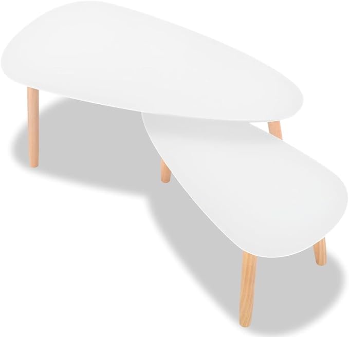 Scandinavian Style Coffee Table Set of 2 - Image 5