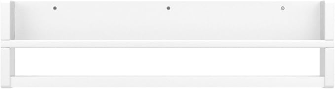 Brightmaison Polynez 30" Floating Shelves for Nursery & Kids, Multiuse Wall Shelf Set of 2 Wood Floating Shelf White