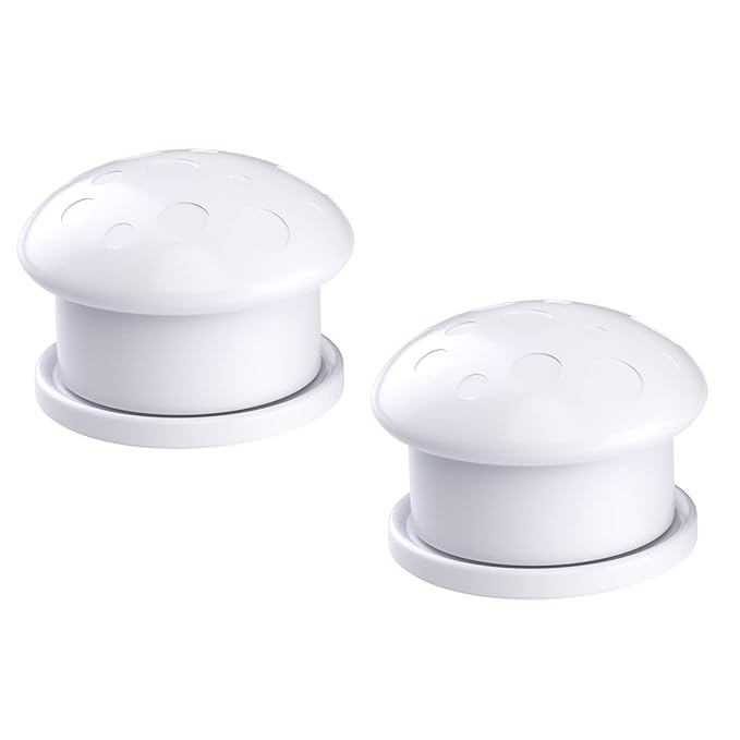 AOSITE Child Safety Magnetic Cabinet Locks Keys, 2 Pack Universal Replacement Keys Child Proof Extra Stronger Magnet Baby Locks for Cabinets and Drawers with Adhesive, 2 Key Holders Included