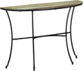 Solid Reclaimed Wood Side Table, Mixed Color Finish, 15.7x43.3x30.3 inch by Unknown