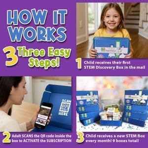 – 3 Month Subscription | 3 Science Kits, 9 Total Hands-On STEM Projects | Educational Building Learning Toys & Activities for Kids Ages 7-12 | Boys & Girls Gift