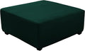 Super Stretch 40x40x15 inch Square Ottoman Cover- Soft Form Fit Ottoman Cover by UOIJAY