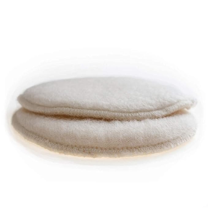 Soothingly Soft Merino Wool Nursing Pads, Style Softline, Extra Thickness, 5 in. Diameter