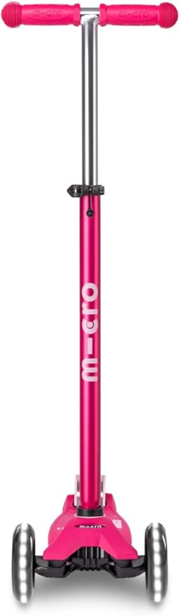 Micro Kickboard - Maxi Deluxe LED - Three Wheeled, Lean-to-Steer Swiss-Designed Micro Scooter for Kids with Motion-Activated Light-Up Wheels for Ages 5-12 …