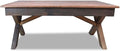 Rustic Farmhouse Coffee Table 43.3 Inch Handmade from Mixed Recycled Woods by Unknown
