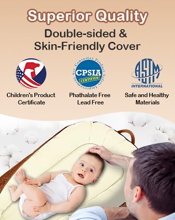 Baby Lounger - Infant Lounger for Newborn 0-24 Months, Pure Cotton Breathable Baby Nest Lounger Cover, Newborn Essentials for Baby Boys & Girls, Portable Baby Lounger for Home and Travel