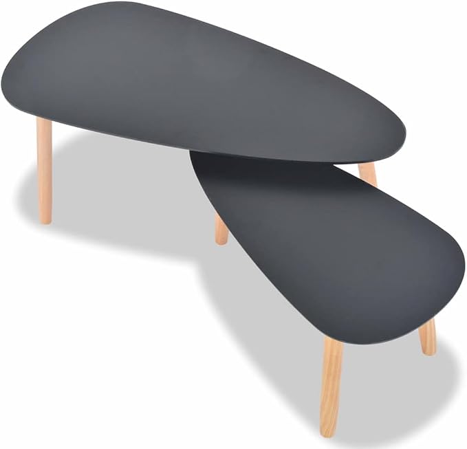 Scandinavian Style Coffee Table Set of 2 - Image 5