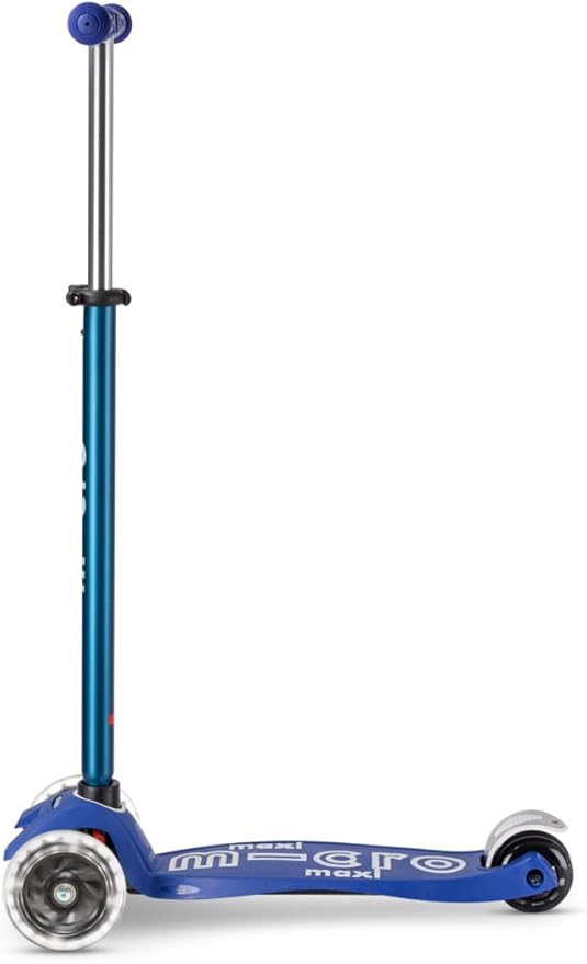 Micro Kickboard - Maxi Deluxe LED - Three Wheeled, Lean-to-Steer Swiss-Designed Micro Scooter for Kids with Motion-Activated Light-Up Wheels for Ages 5-12 …