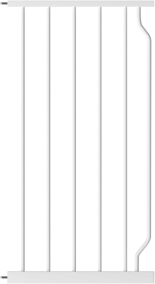 WAOWAO Baby Gate 14.16" Extra Wide Pressure Mounted Walk Through Swing Auto Close Safety White Metal Toddler Kids Child Dog Pet Puppy for Stairs,Doorways,Kitchen