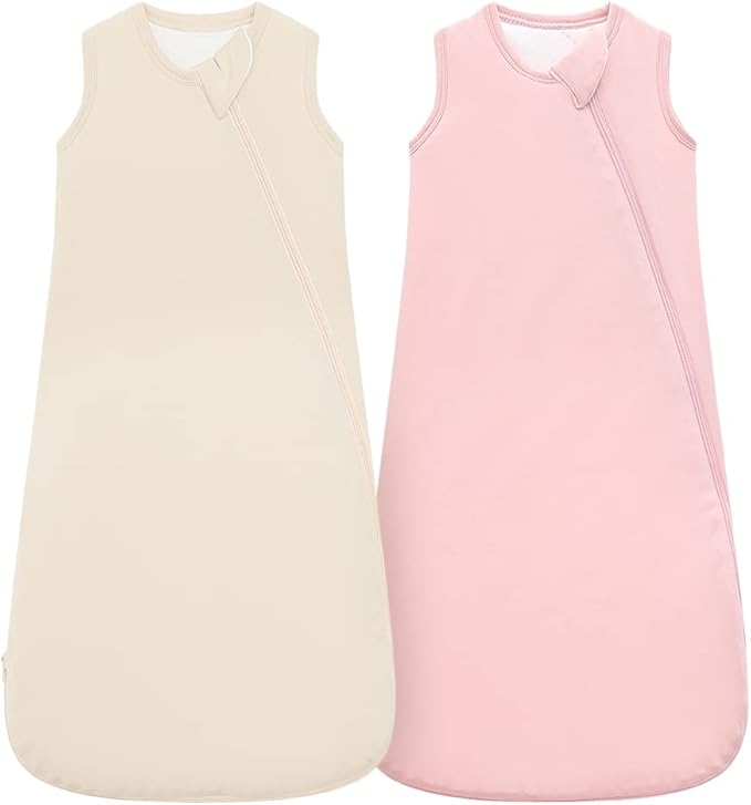 HAPIU Unisex Rayon Made from Bamboo Baby Sleep Sack TOG 1.0, 2-Way Zipper YKK, Wearable Blanket Baby