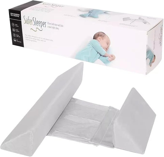 Baby Side Sleeper Weddge Breathable Pillow, Removable and Washable Breathable Bedding Set, Medium