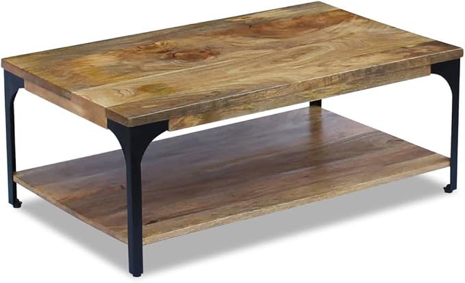 Solid Mango Wood Coffee Table - Image 3