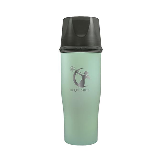 CERES CHILL Mini Breastmilk Chiller Demigoddess, Up to 12 oz. Reusable Storage Container, Keeps Milk at Safe Temperatures for Up to 16 Hours, Bottle Cooler, Connects w/Most Pumps (Zen Green)