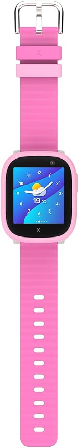 XPLORA X6 Play - Watch Phone for Children (4G) - Calls, Messages, Kids School Mode, SOS Function, GPS Location, Camera and Pedometer – (Subscription Required) (Pink)