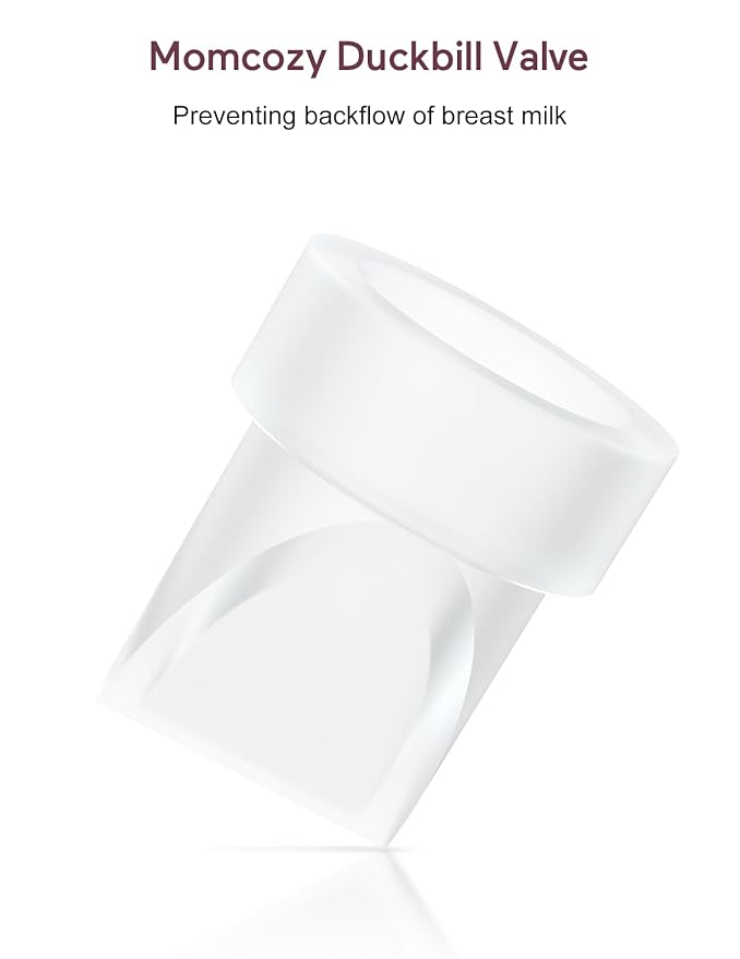 Momcozy Duckbill Valves & Silicone Diaphragm Compatible with Momcozy M5. Original Momcozy M5 Breast Pump Replacement Accessories, 1 Pack