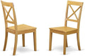 East West Furniture BOC-OAK-W Boston Kitchen Dining Chairs by EastWestFurniture
