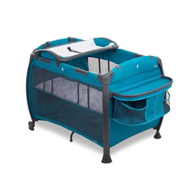 Joovy Room-Playard, Nursery Center, Bassinet, Changing-Table, Turquoise