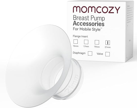 Momcozy Mobile Style | M6 21 mm Flange Insert, Original Mobile Style | M6 Breast Pump Replacement Accessories, 1PC (21mm)
