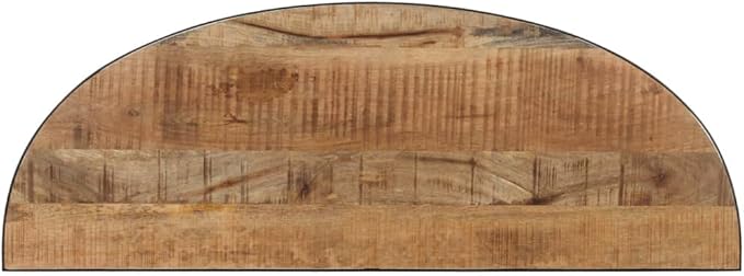 Solid Wood Side Table, Natural Finish Mango Accent Table, Nightstand - Image 5