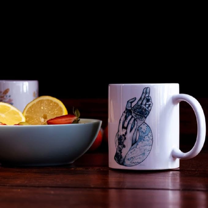 Personalized Coffee Mug – Custom Photo, Text, or Logo Ceramic Mug Tea Cup | Taza Personalizada with Picture or Message | Customized Gift Idea for Men & Women, Mom, Dad, Friends - White/Pink | 11oz