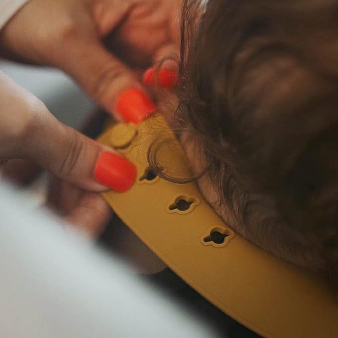 Moonkie Silicone Baby Bibs Set Of 2 | BPA Free Waterproof | Soft Flexible Adjustable Silicone Bibs for Babies & Toddlers(Dark Grey/Kodak)