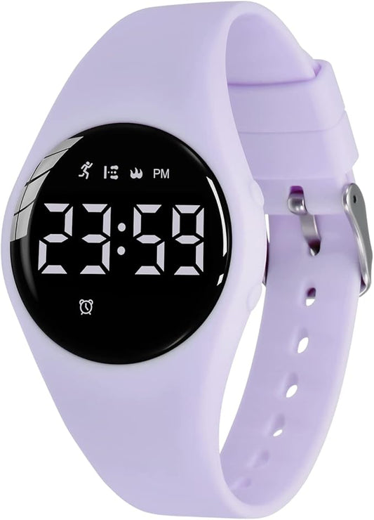 Kids Watches for Girls Boys Digital Sport Watch with Step Counter Pedometer Vibration Alarm Clock, No App Waterproof Fitness Tracker Kids Watch Boys Girls Teens Students Ages 5-16
