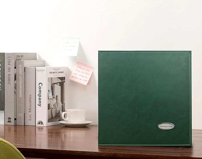 Self-Adhesive Photo Album, Dust-free, glue free and waterproof Scrapbook Album, Family album, Leather Cover, Hand Made DIY Albums Holds 3x5, 4x6, 5x7, 6x8,8x10 photos