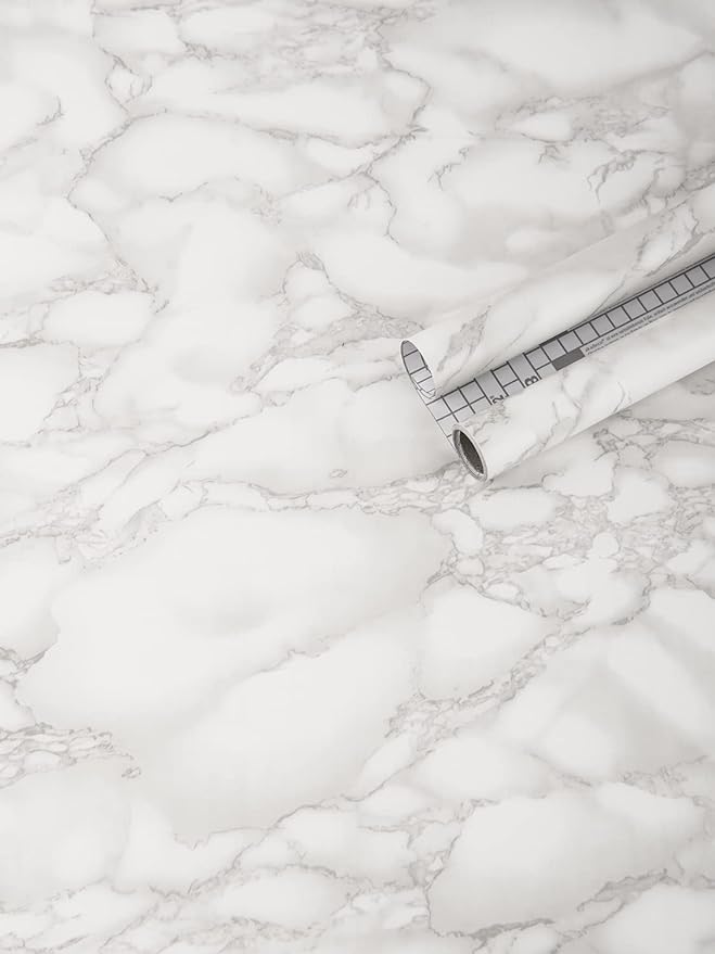 Art3d 17.3"x200" Marble Paper Countertops by Art3d