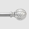 QDWIS Silver Curtain Rods for Windows 48 to 84 inch, Rustic Decorative Drapery by Unknown
