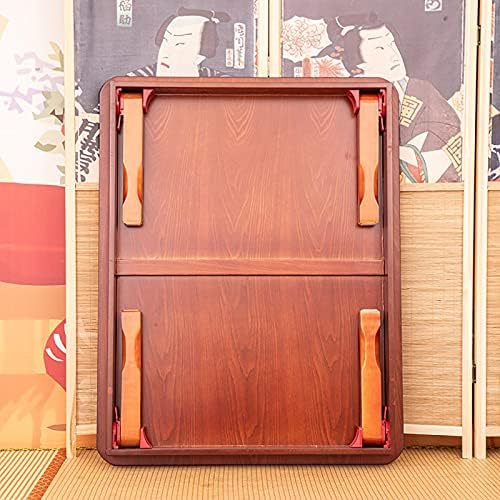 Korean Folding Table, Hand-Painted Low Wooden Dining/Tea Table, Versatile Bay - Image 3